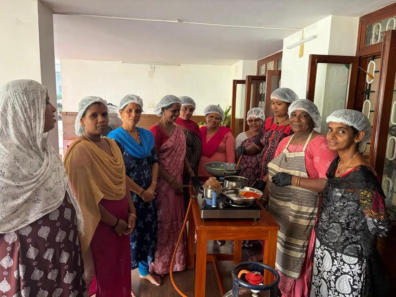 The cooking class made a biriyani side dish