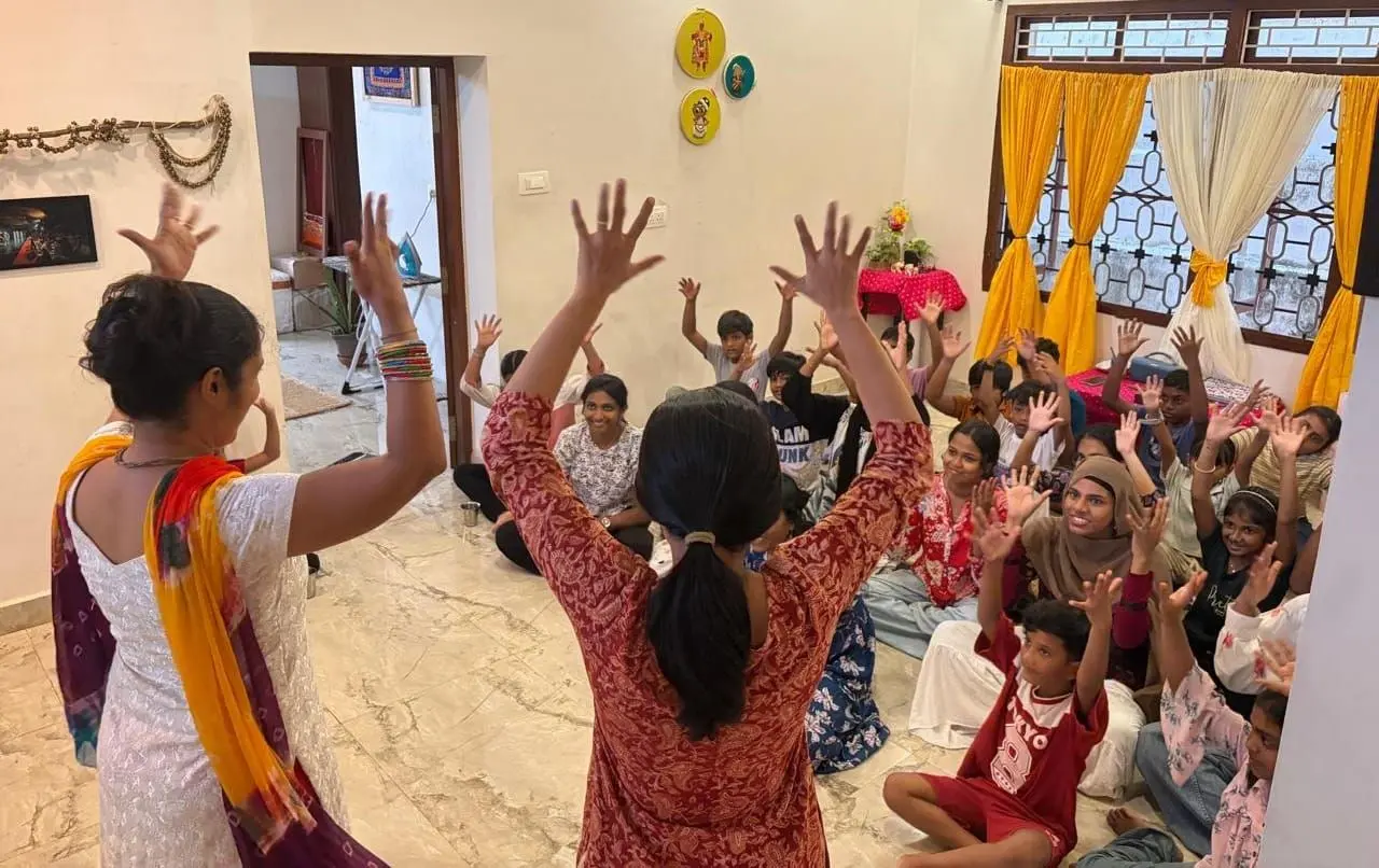 Summer campers learned storytelling and basic sign language