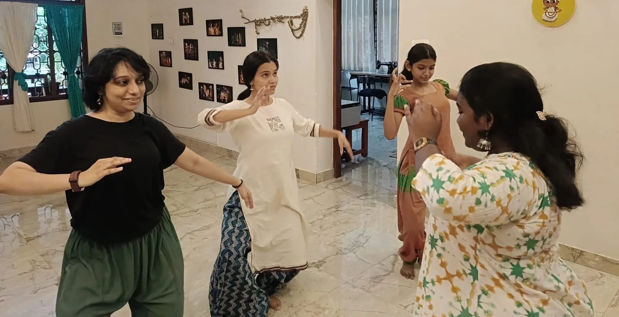 Acting and expression added to the Bharatanatyam lessons