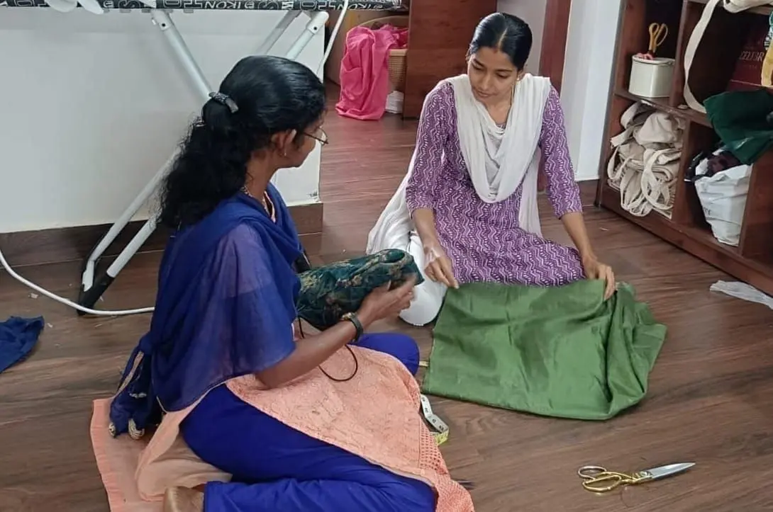 Five new bag designs started for an Onam event