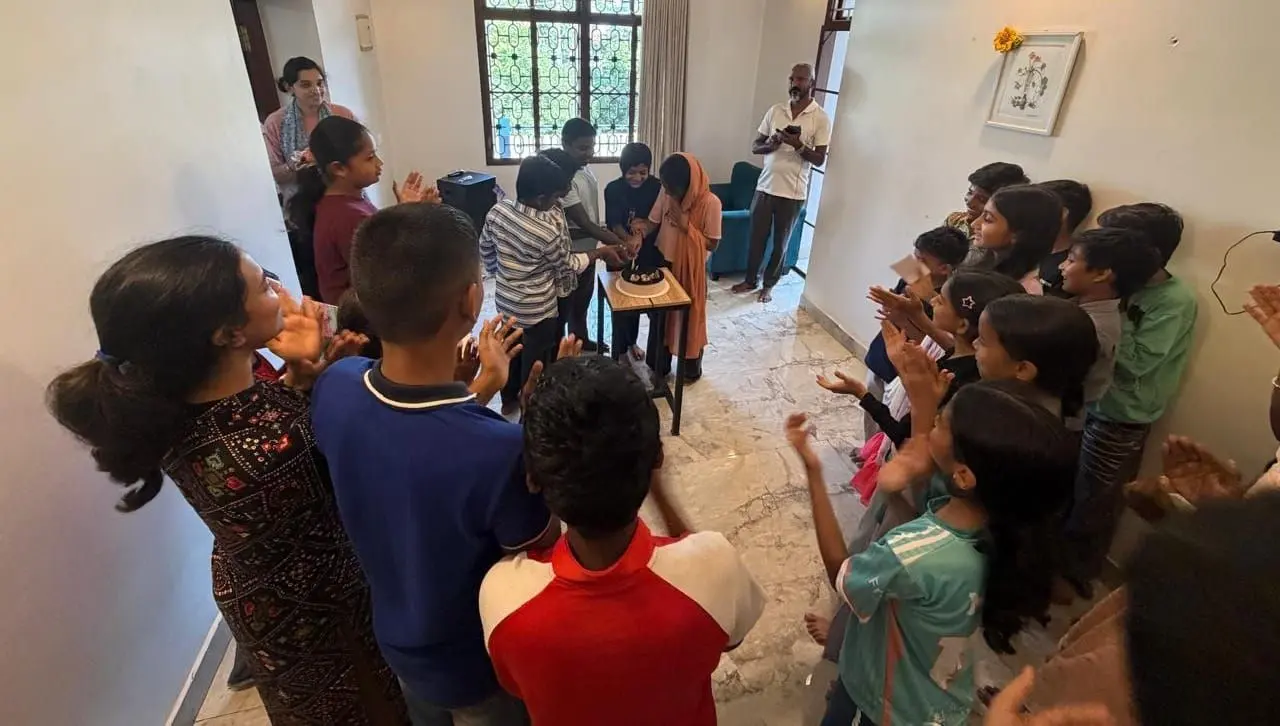 The monthly birthday celebration brought the community together