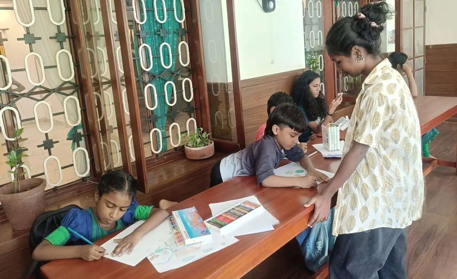 The children keep building skill and discipline